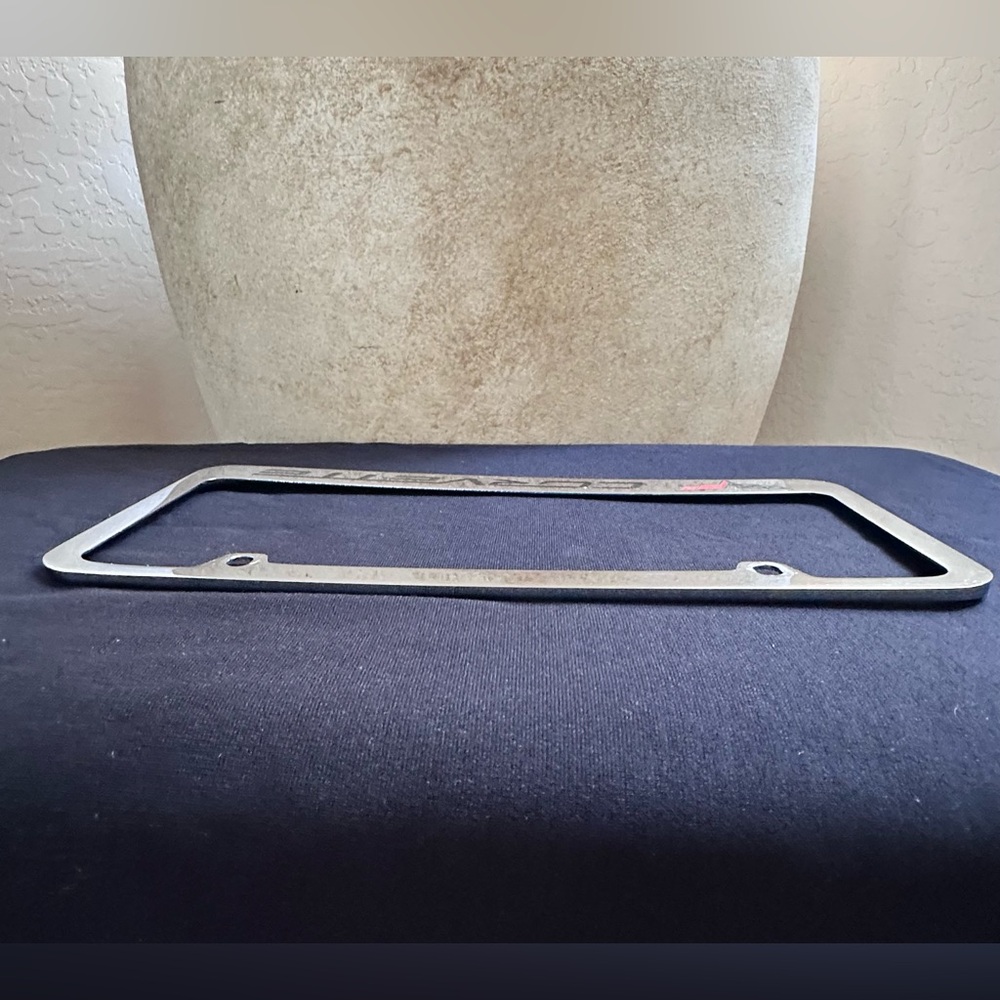 Beautiful C6 Polished Chrome Corvette License Plate Frame - Picture 6 of 12